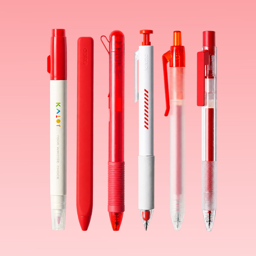 Red Gel Pen Gift Set