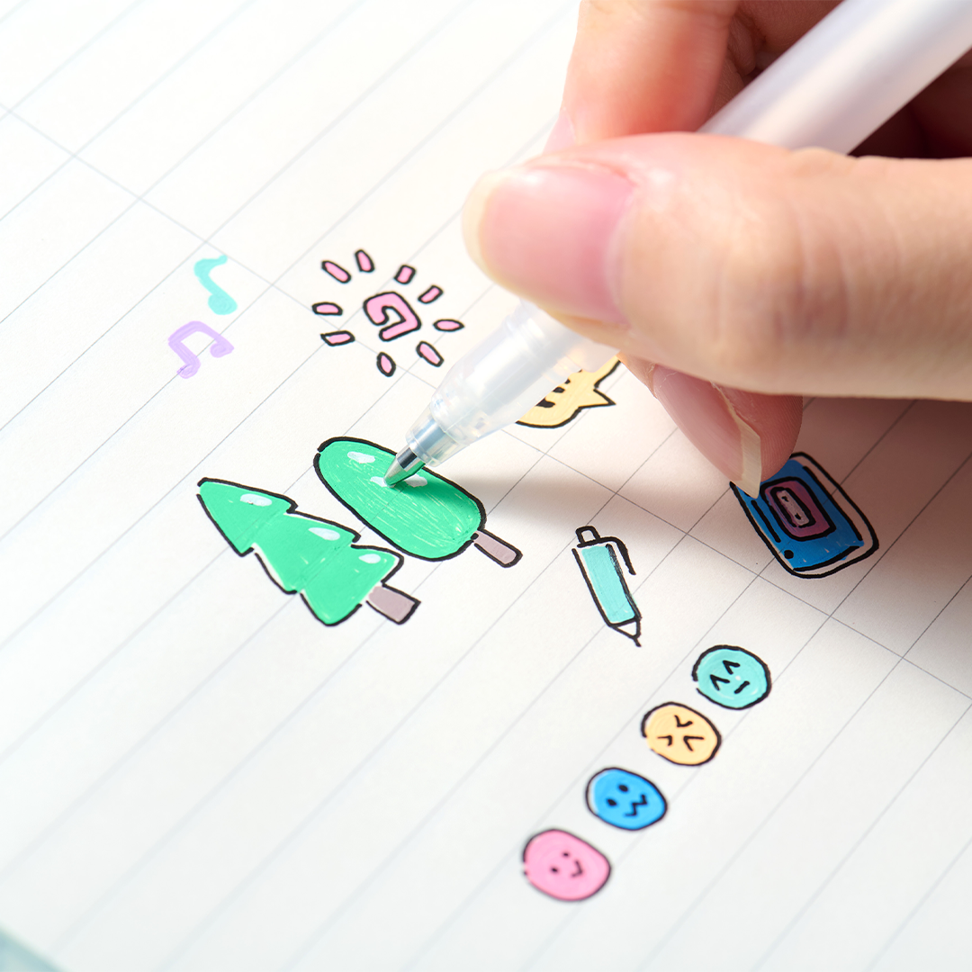 Base 12 Mix Color Gel Pen Set