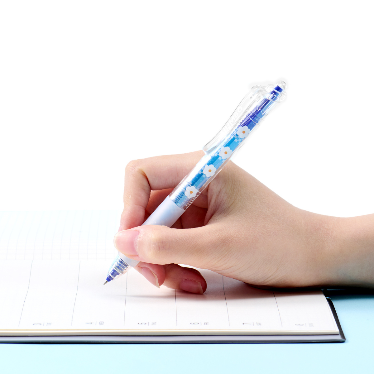 Jumbo Flower Retractable Gel Pen Set