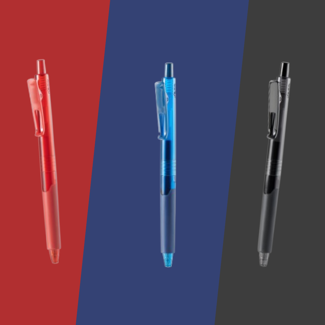 K9 Transparent Gel Ink Pen- Pack of 3