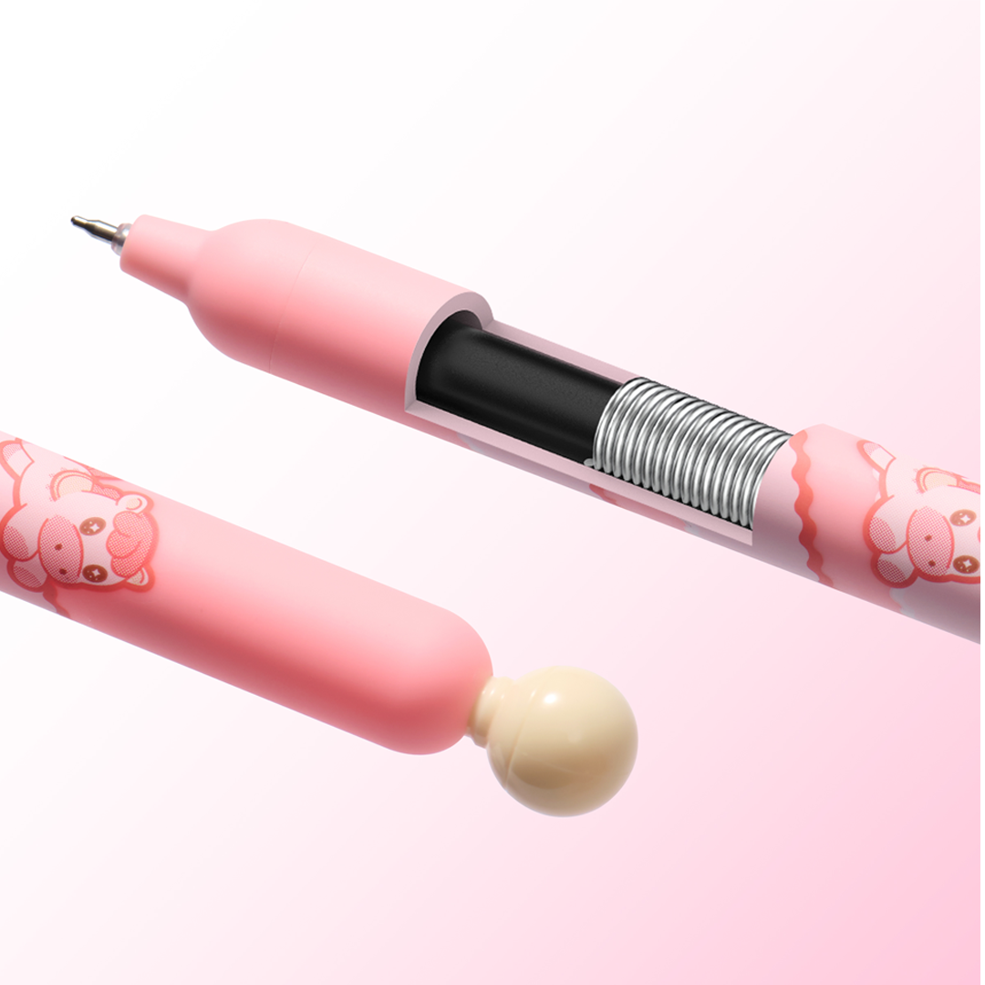 Popup Sunshine White Horse Gel Pen