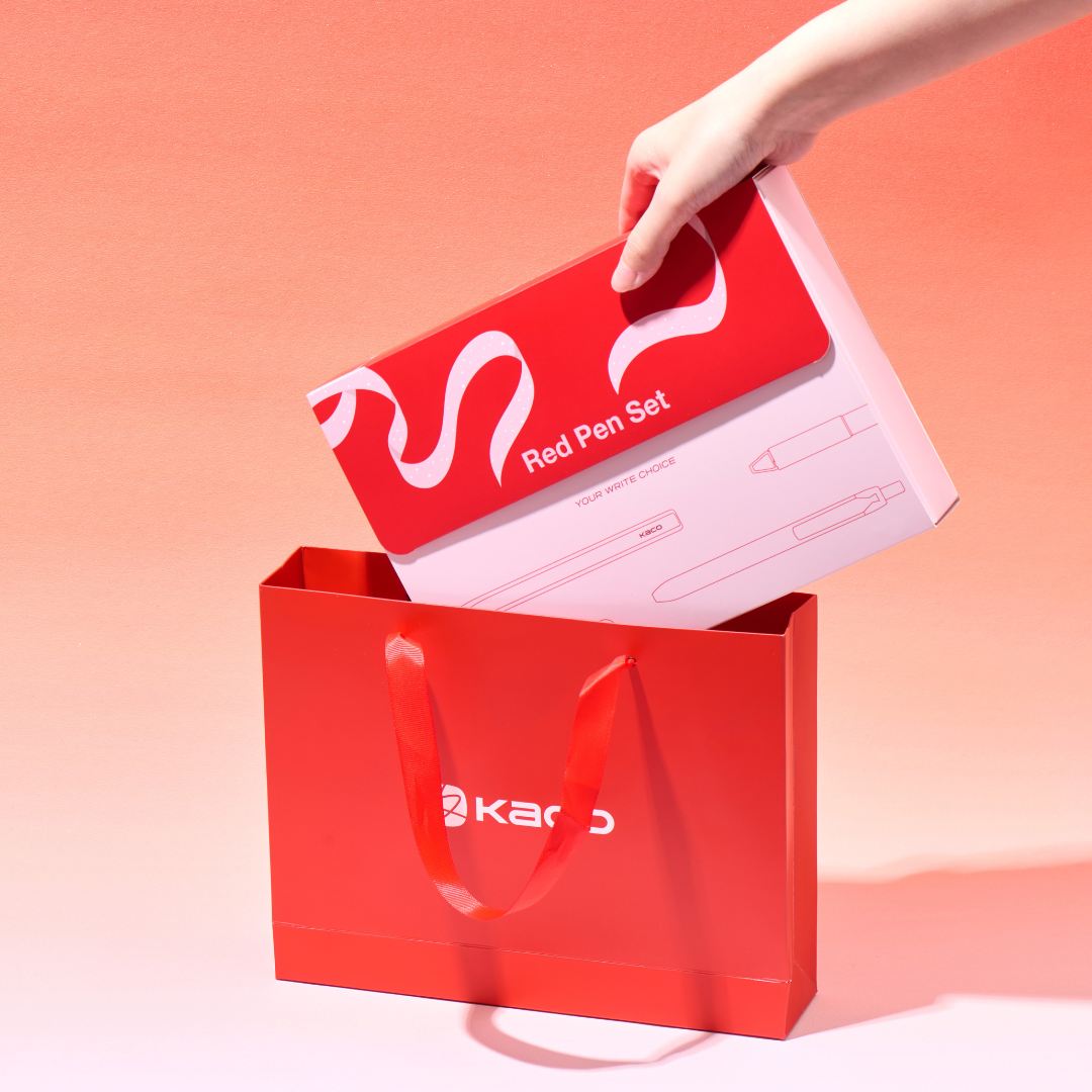 Red Gel Pen Gift Set