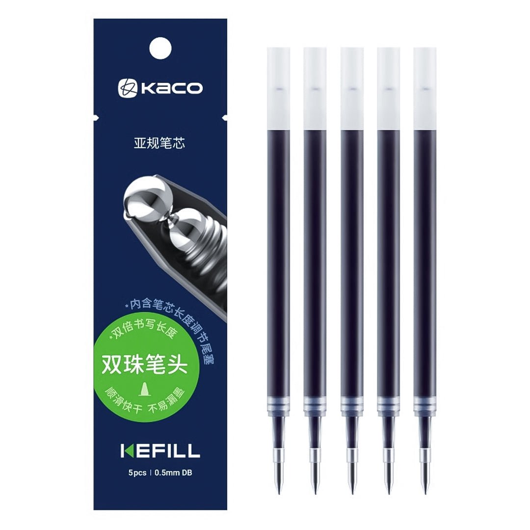 Gel Pen Refills 0.5mm(Bullet Tip)-Pack of 5