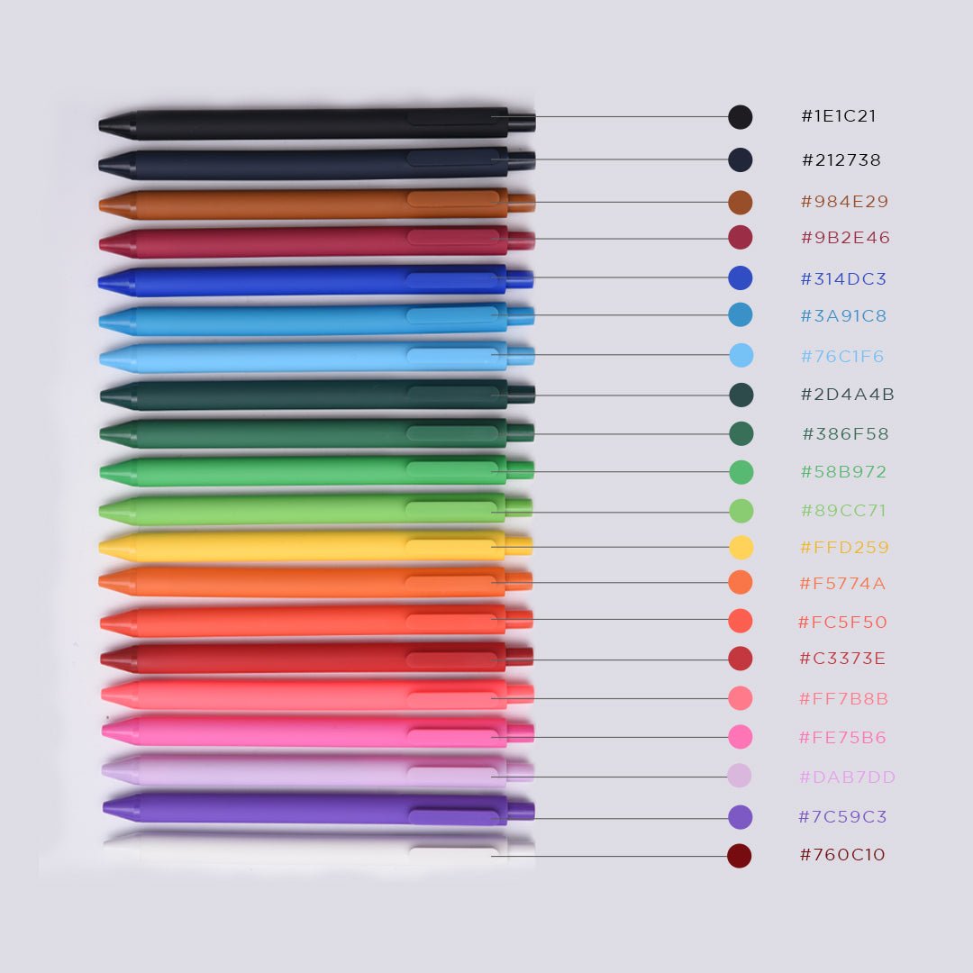 Kaco Pure Assorted colour Gel Pens - SCOOBOO - Pure-20 - Gel Pens