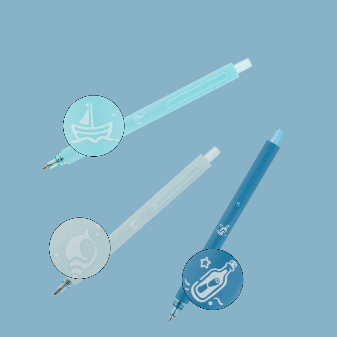 Rocket Marine Friendly Neighbor Gel Pen Set