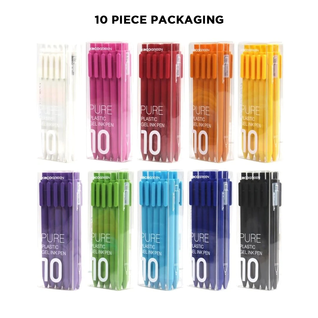 Pure 0.5mm Gel Pens - Pack of 10