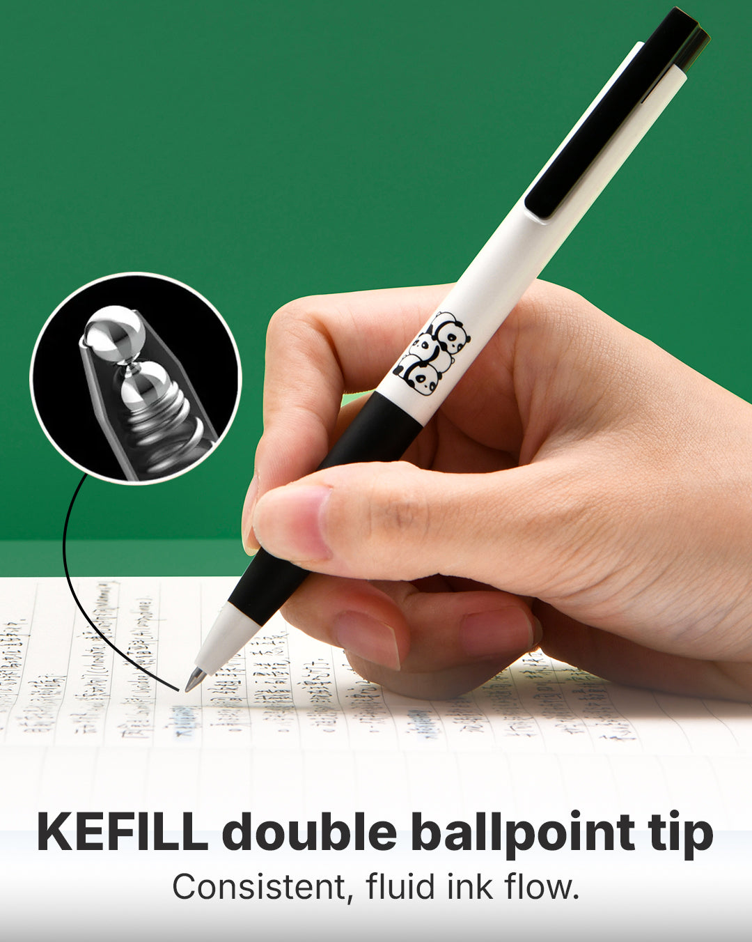 K7 Panda Party Gel Pen Set - Pack of 3 – KACO