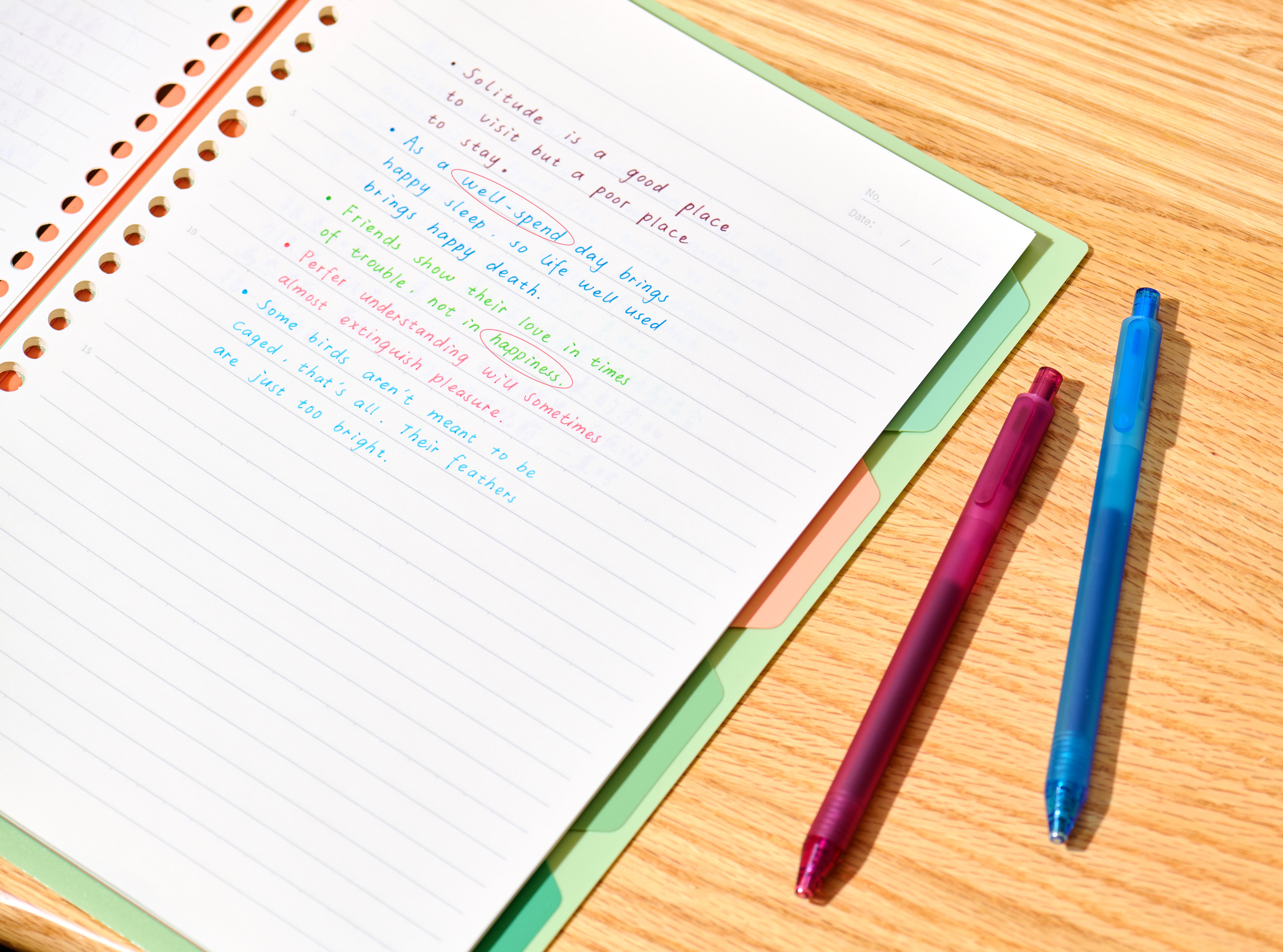 Pure Forest Morning Gel Pen Set