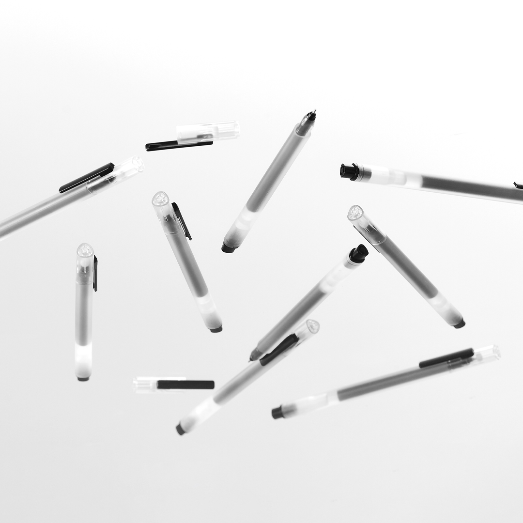 Base 0.5mm High-Cap Triangular Gel Pen Set