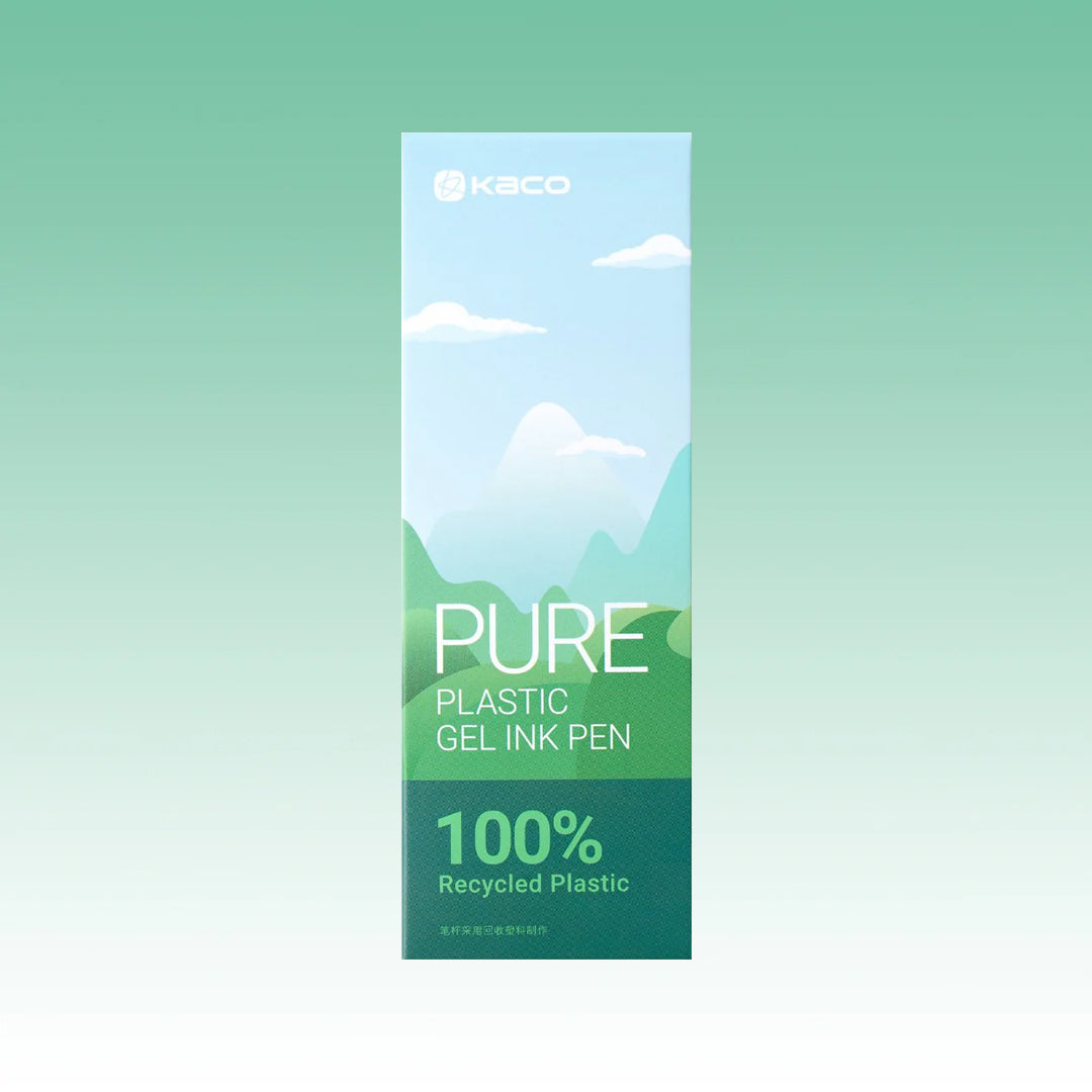 Pure Green Hills Recycled Plastic Gel Pen Set