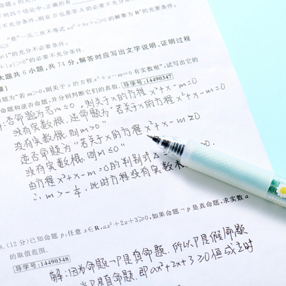 Jumbo Flower Retractable Gel Pen Set