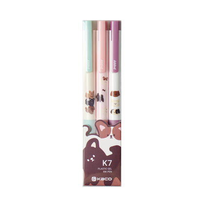 K7 Puppy Gel Ink Pen Set
