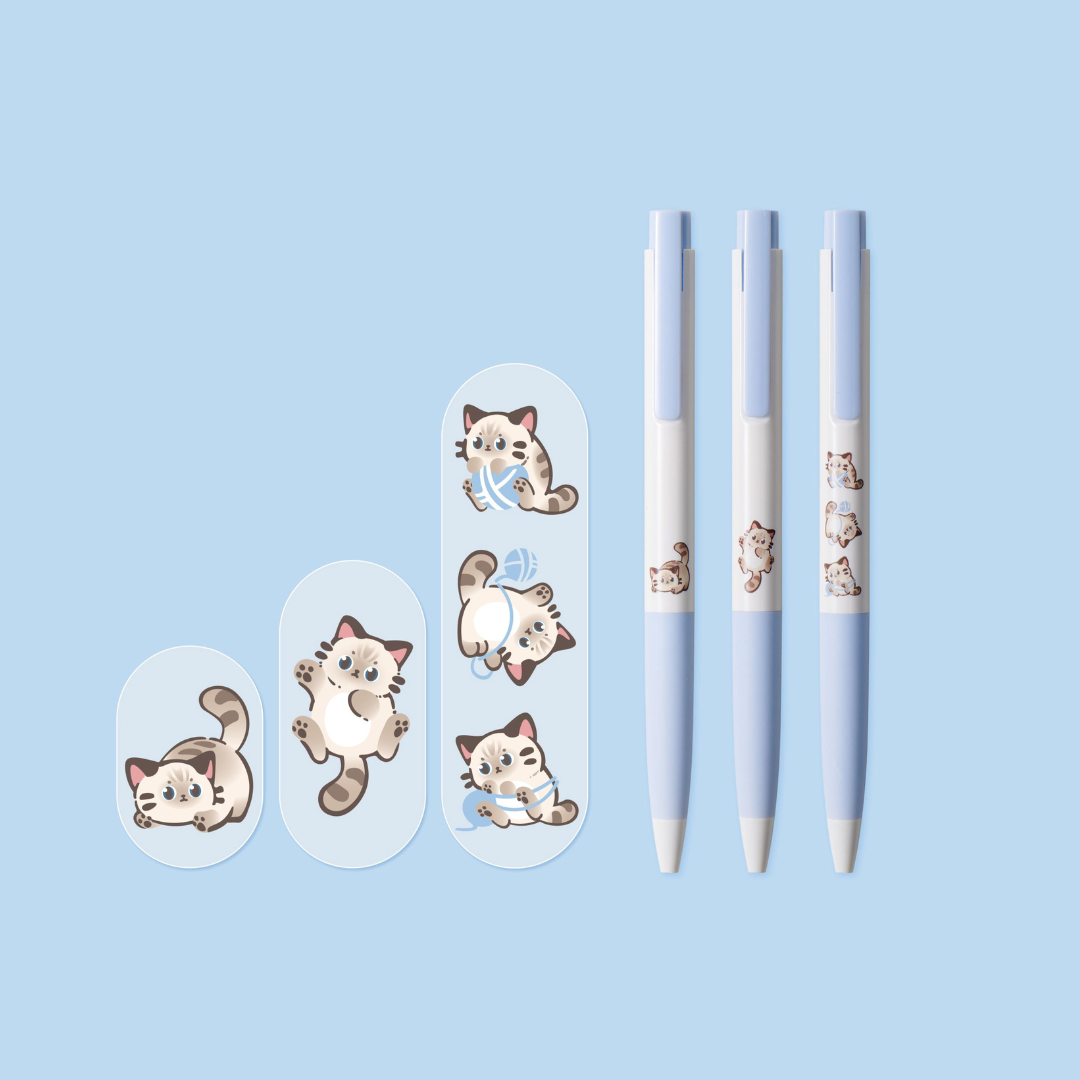 K7 Cat Gel Pen Set