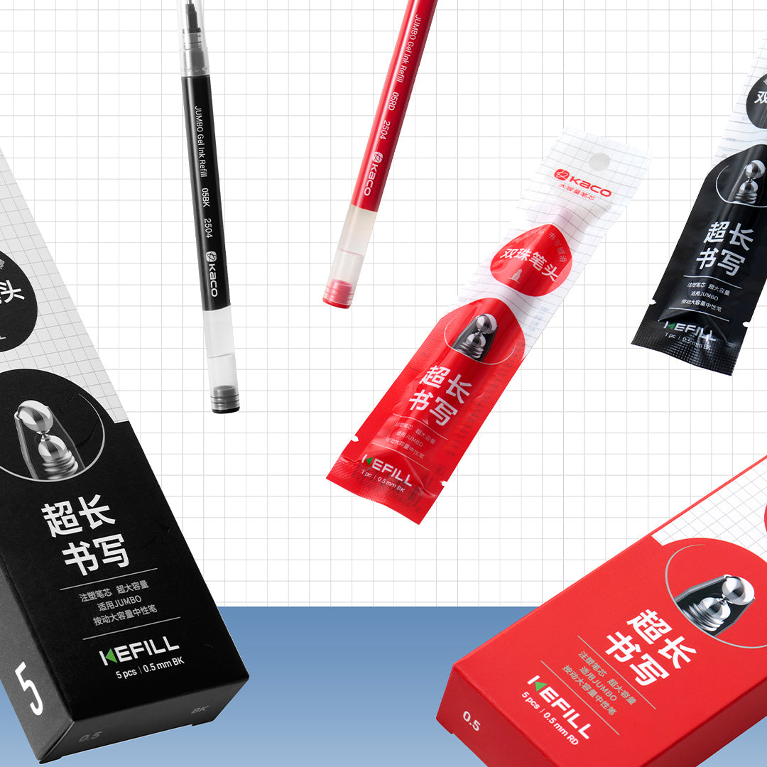 Jumbo KEFILL Large Capacity Gel Pen Refill Set