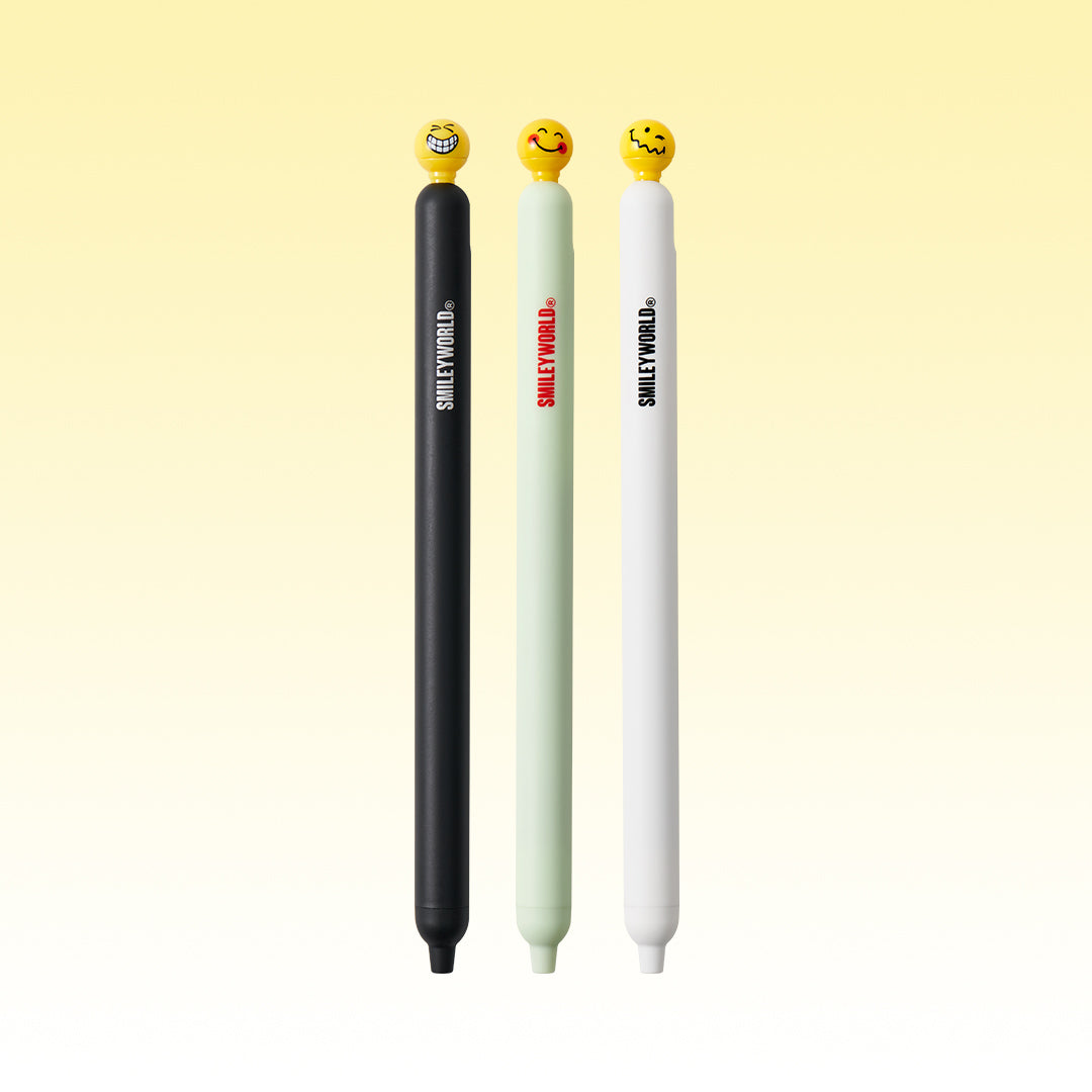 Popup Smiley World Gel Pen Set