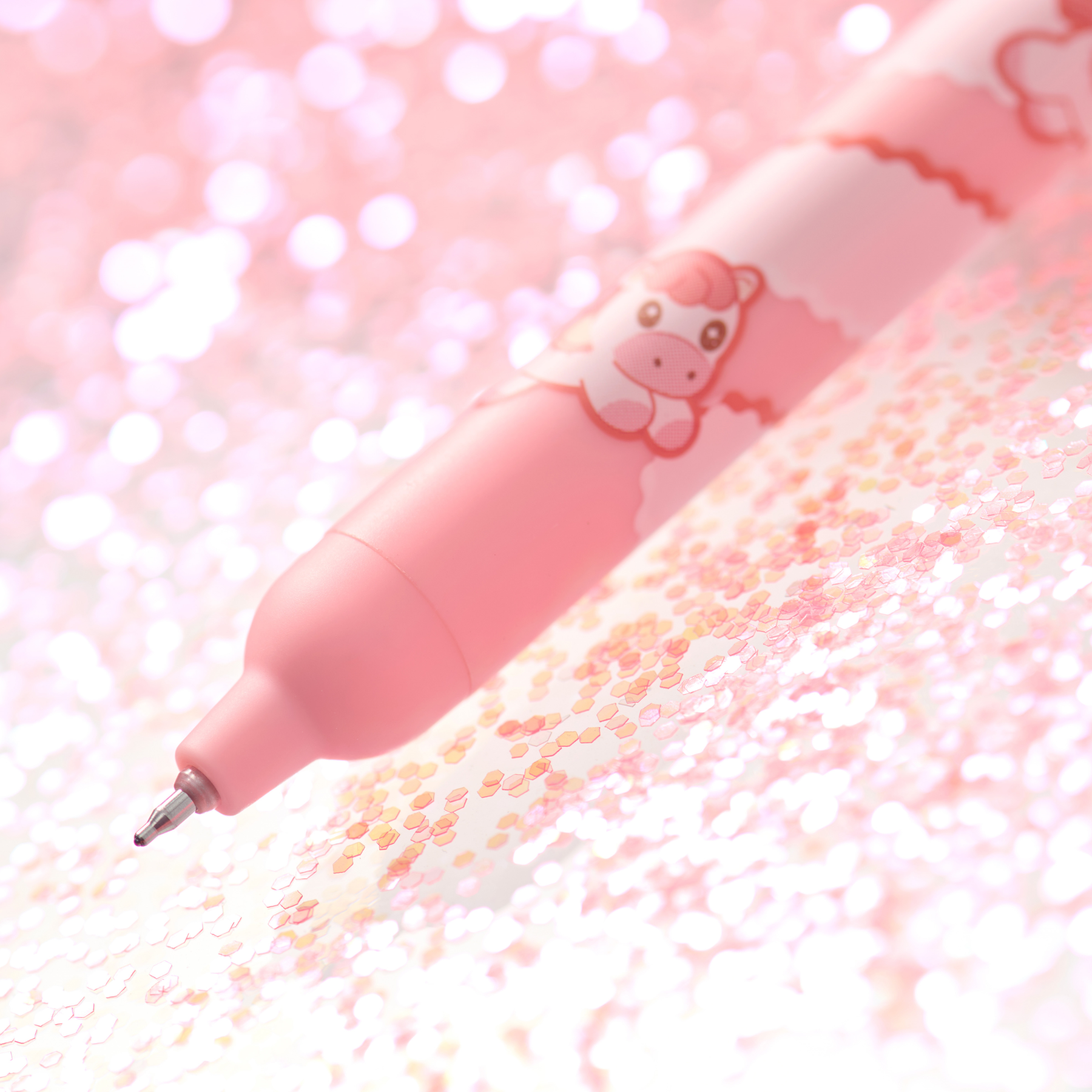 Popup Sunshine White Horse Gel Pen