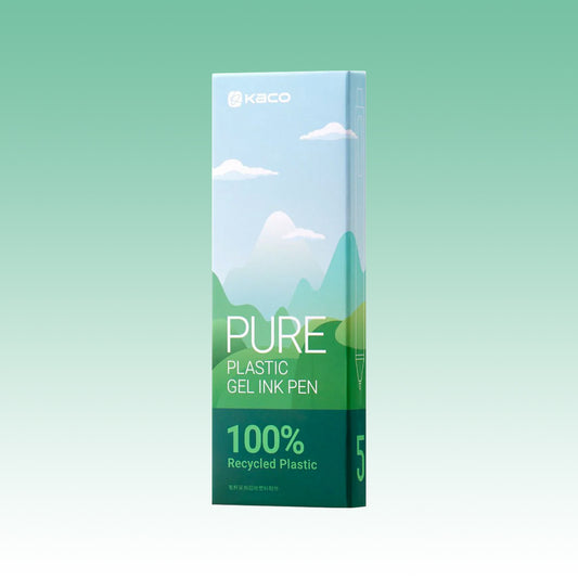 Pure Green Hills Recycled Plastic Gel Pen Set