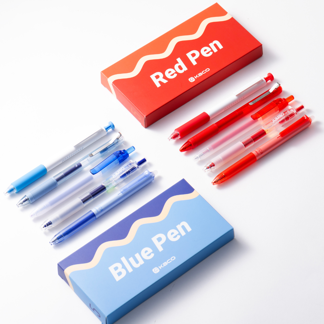 Red Blue Gel Pen Set