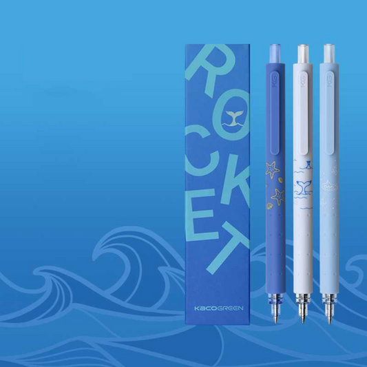 Rocket Gel Pens- Marine- Pack of 3
