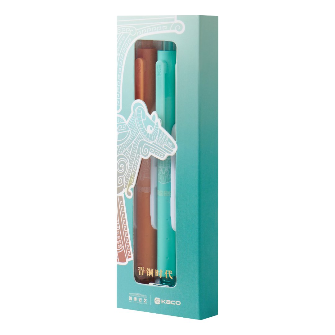 Rocket Bronze Age 3pc Gel Ink Pen Set (with National Museum of China) - SCOOBOO - Gel Pens