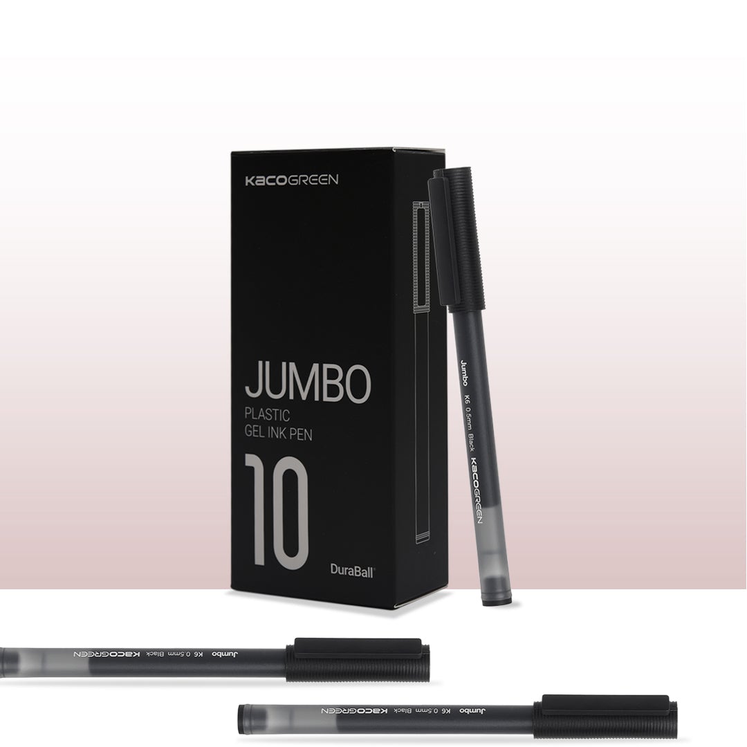 Jumbo Large Capacity 0.5mm Gel Pens-Pack of 10 - SCOOBOO - Jumbo Pack of 10 - Gel Pens