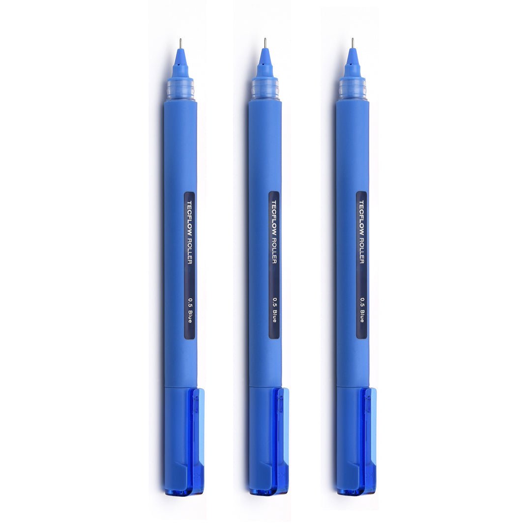 Kaco Tecflow 0.5mm Roller Gel Pen- Pack of 3 - SCOOBOO - Gel Pens
