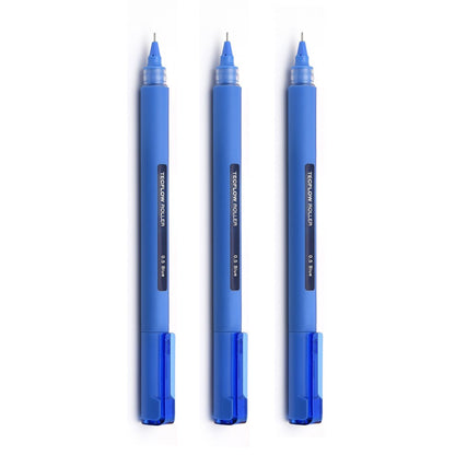 Kaco Tecflow 0.5mm Roller Gel Pen- Pack of 3 - SCOOBOO - Gel Pens