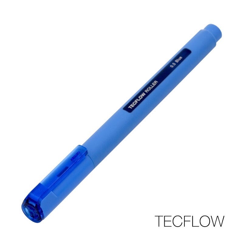 Kaco Tecflow 0.5mm Roller Gel Pen - Blue Ink - SCOOBOO - Tecflow-5 - Gel Pens