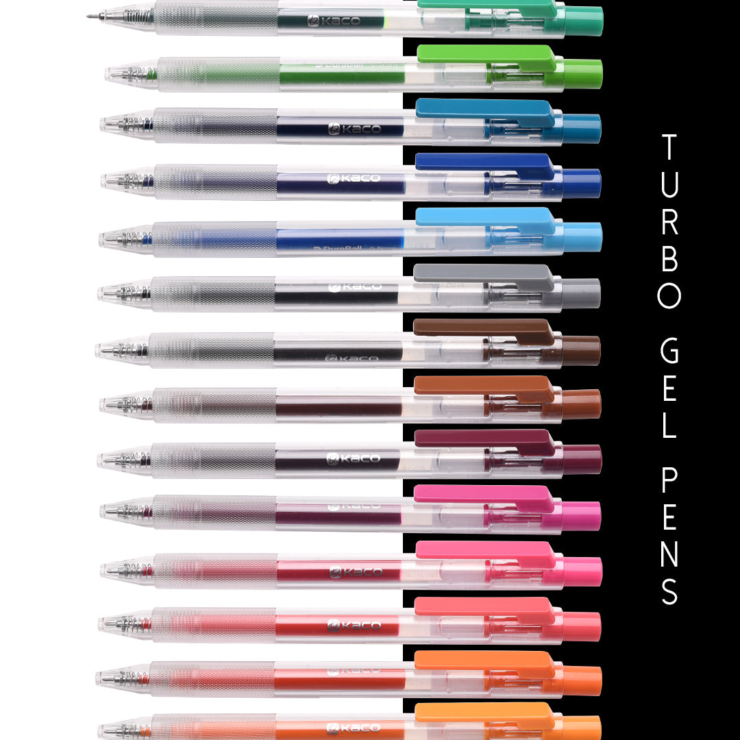 TURBO GEL PEN 0.5mm - SCOOBOO - TURBO-20-BLACK - Gel Pens